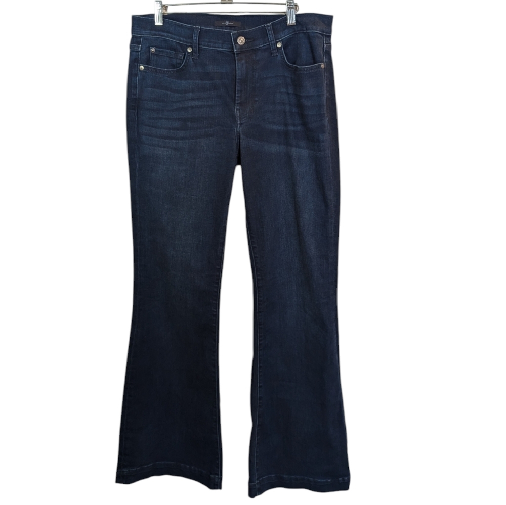 7 For All Mankind Dojo in Blue Black Jeans... Size 32 - Picture 7 of 15